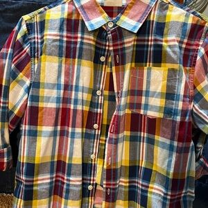 Crazy 8 Men's Colorful Plaid Button Down Shirt